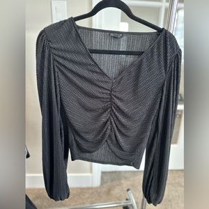 TopShop, black blouse, size 0